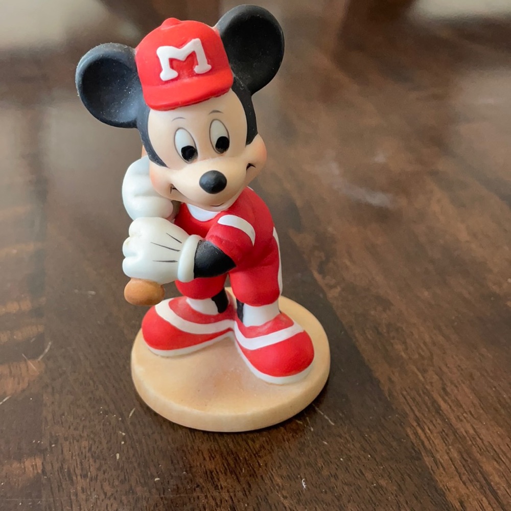 Vintage Mickey baseball figure
